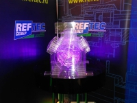 Оформление выставочного стенда динамическим LED светильником
